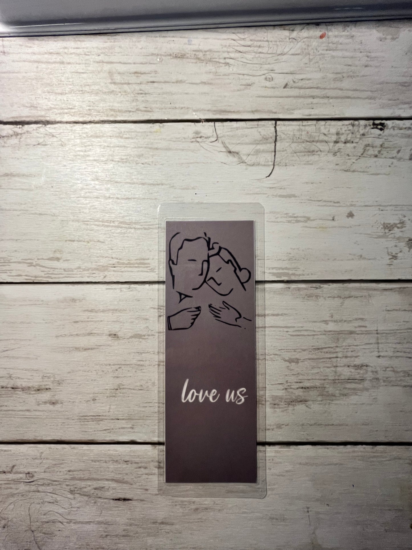 Love Us Laminated Bookmark