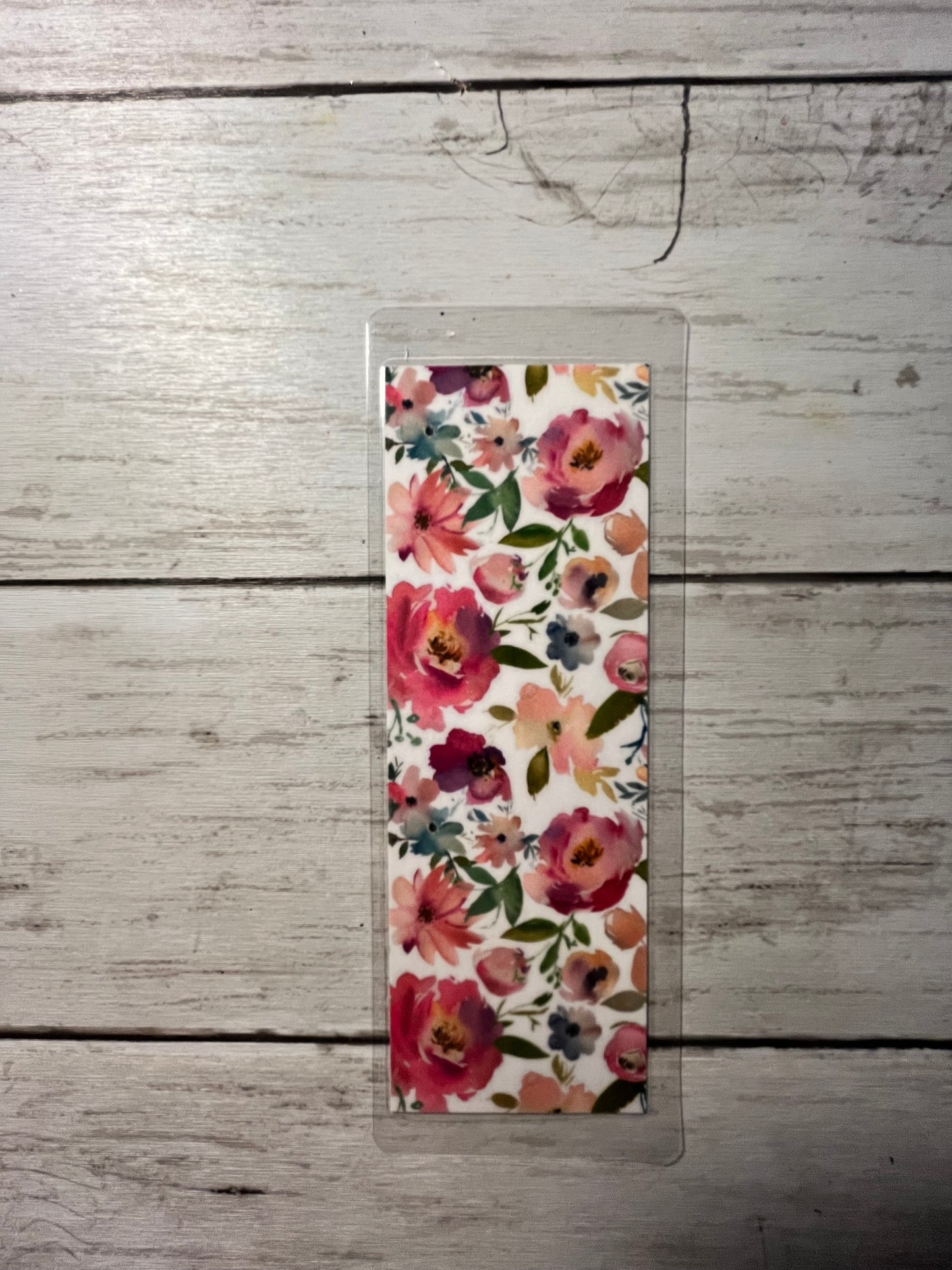 Floral Laminated Bookmark