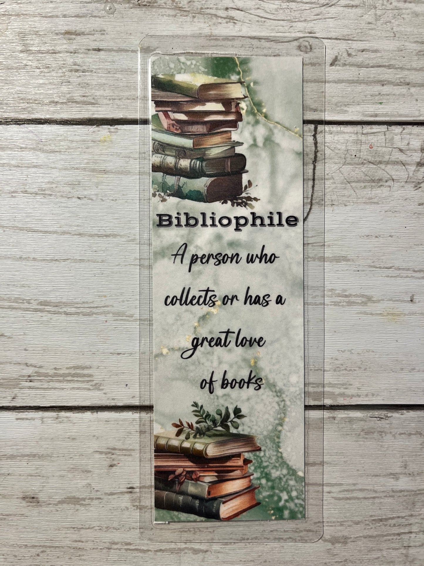 Bibliophile Laminated Bookmark