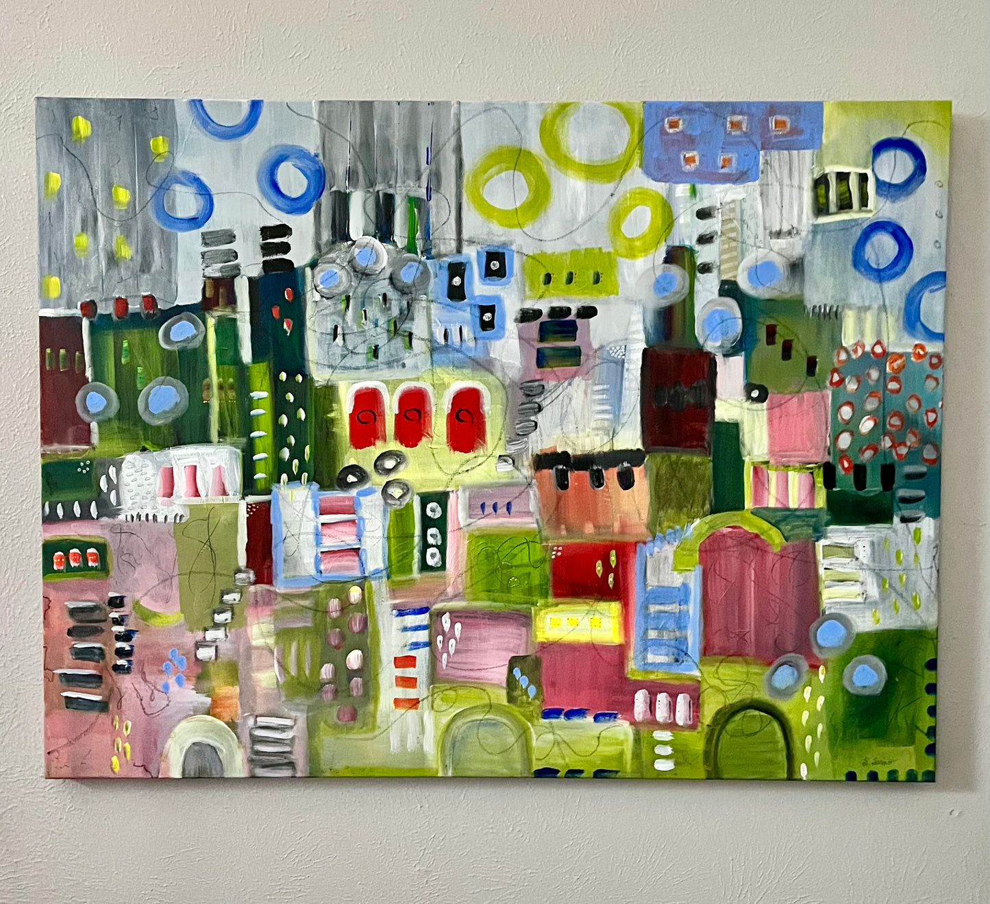 Original Mixd Media Abstract Painting Titled “Journey”