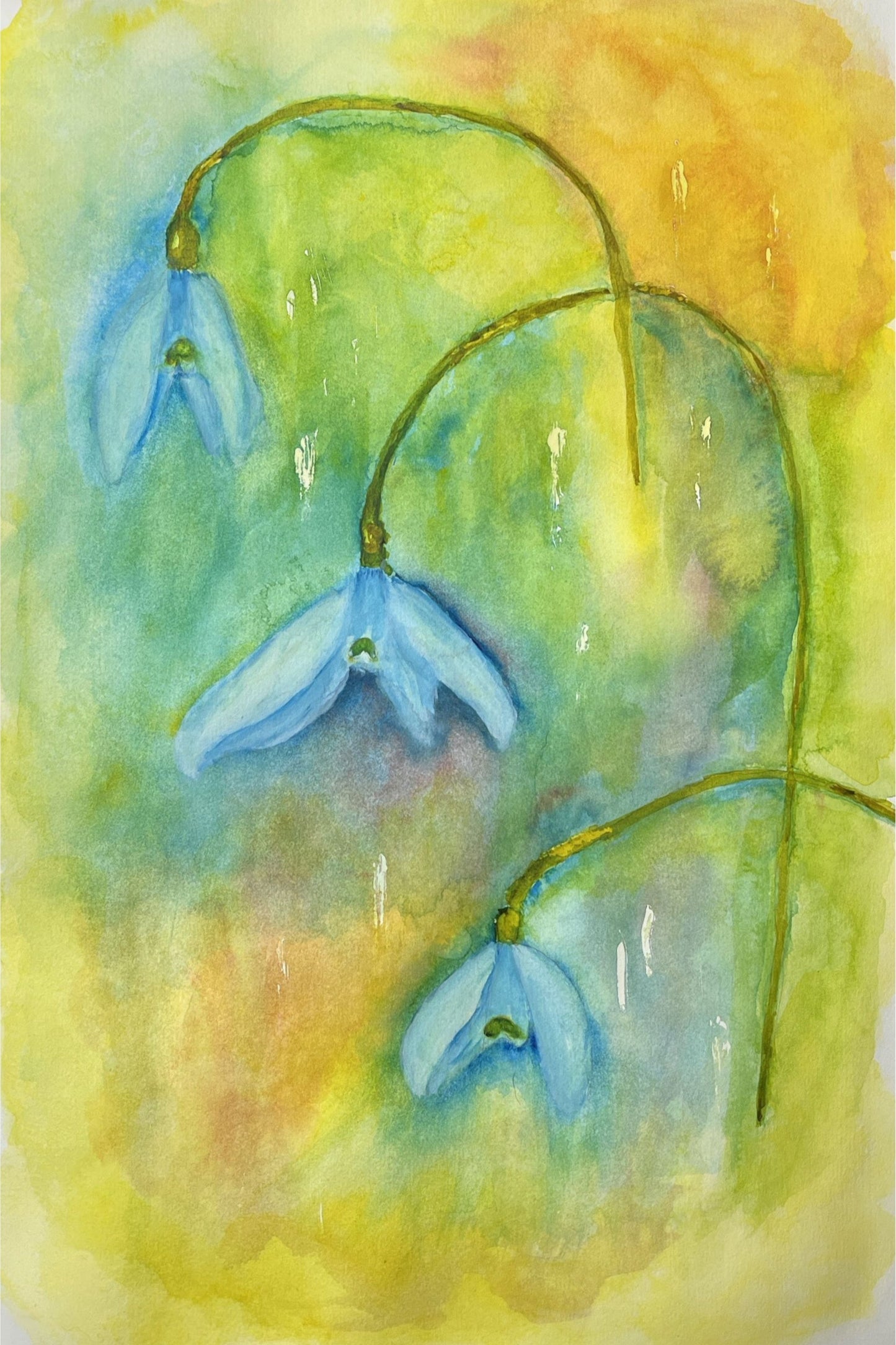 Original Watercolor Titled “New Beginnings”