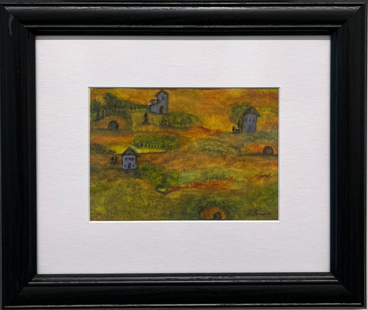 Original Watercolor Landscape Framed