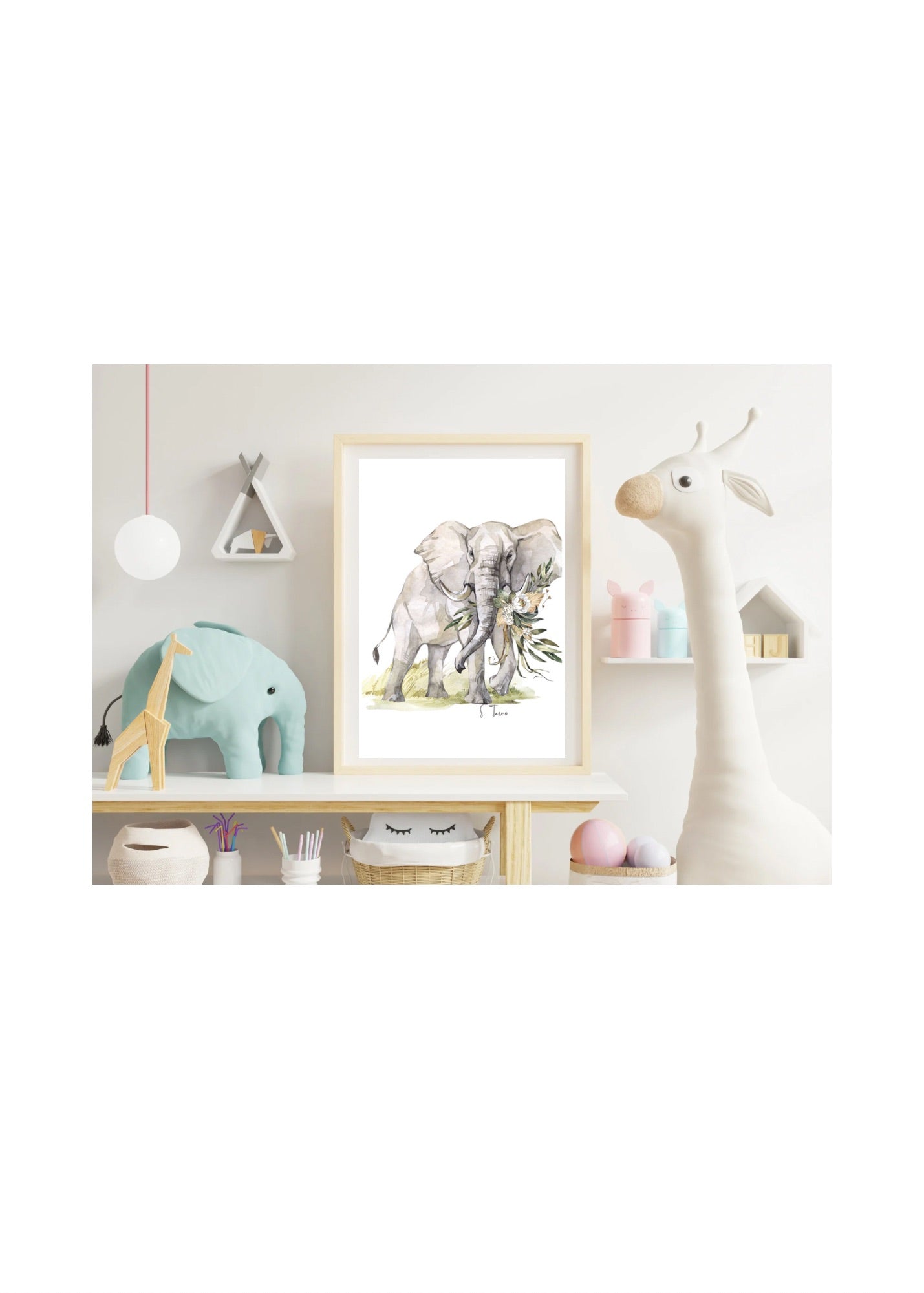 Art Print of Elephant/Wall Art and Decor