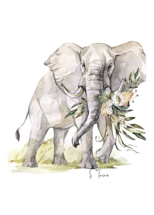 Art Print of Elephant/Wall Art and Decor