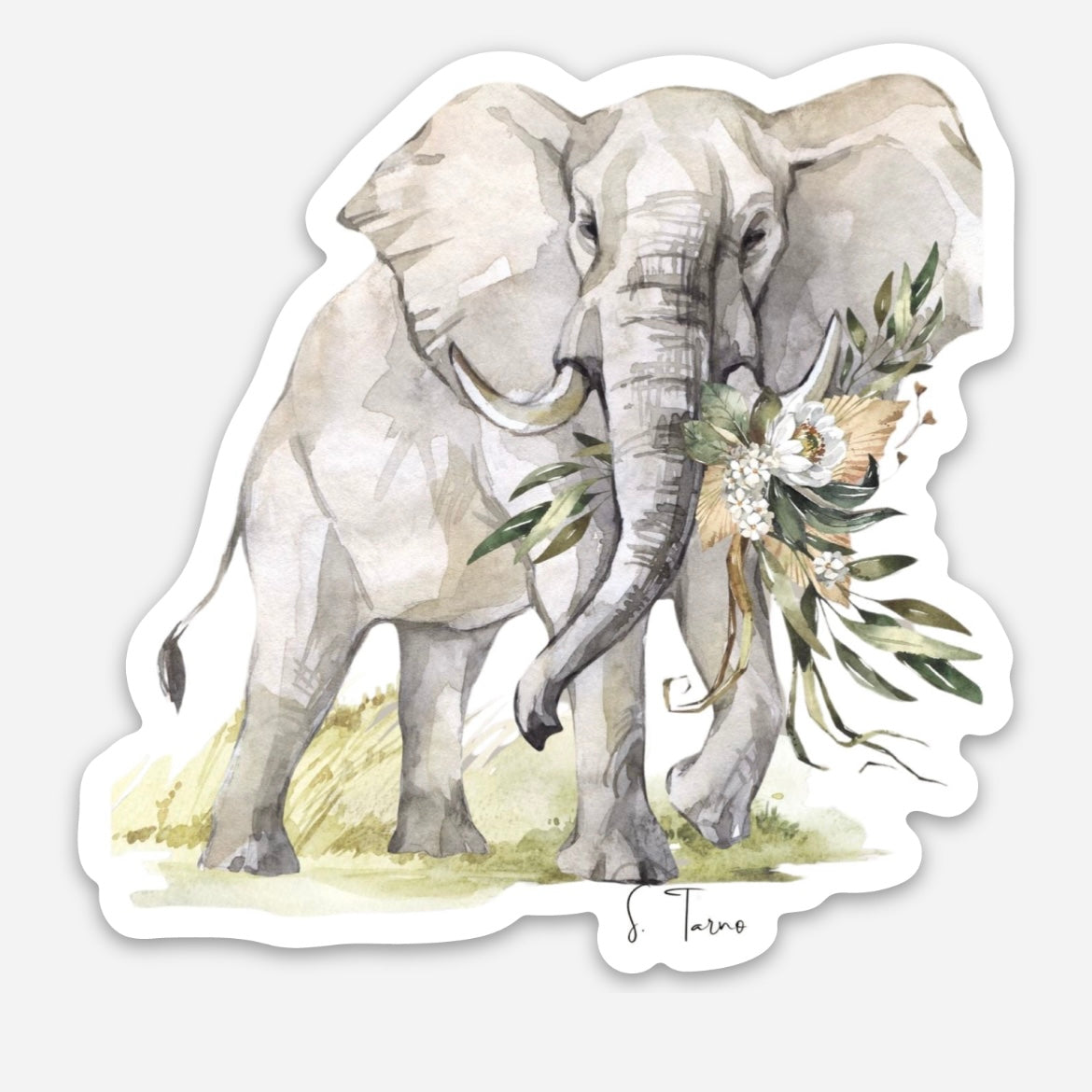 Vinyl Sticker of Artwork/Elephant