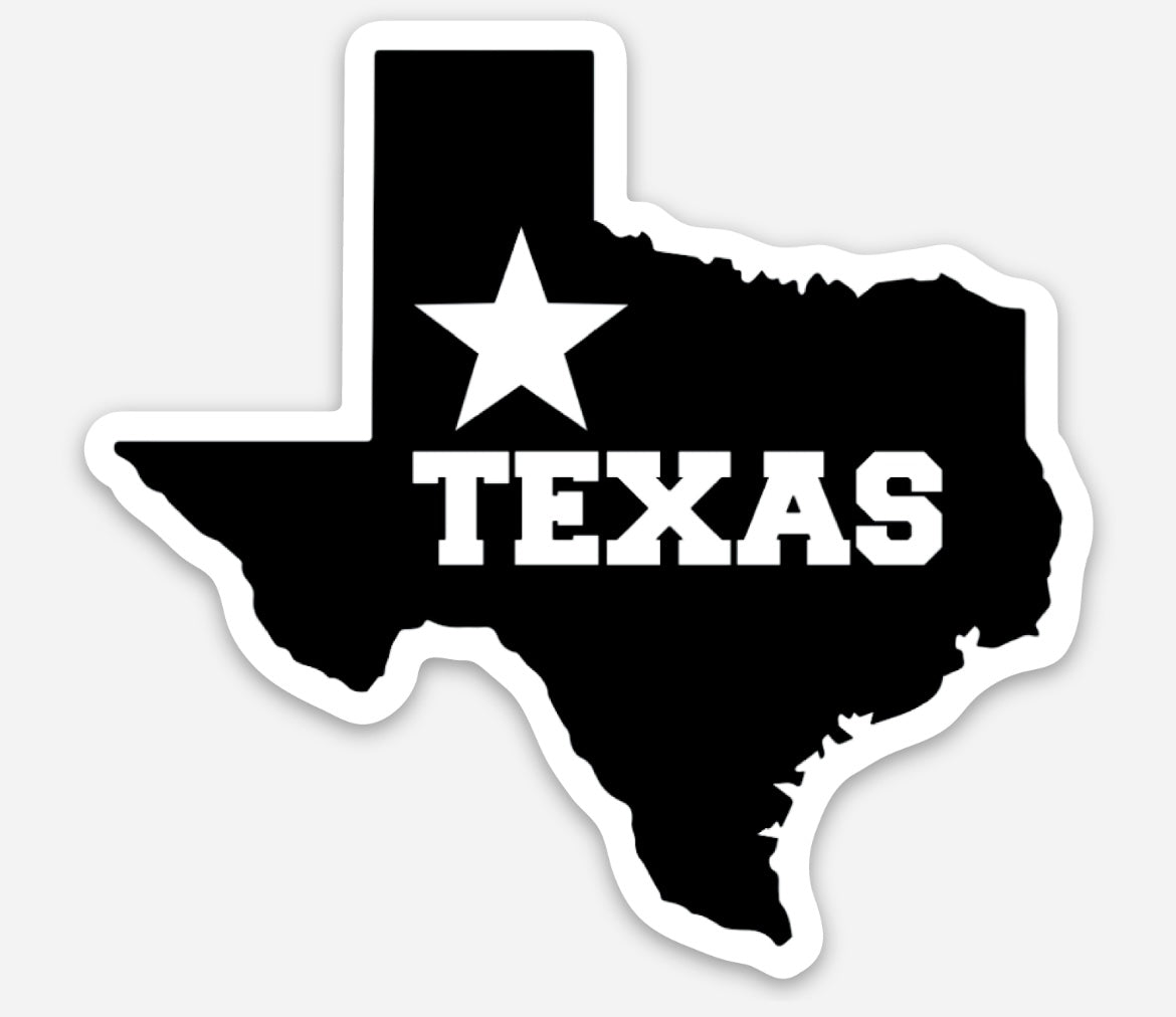 State of Texas Die Cut Vinyl Sticker