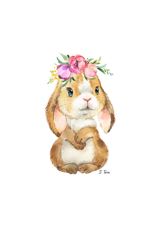 Print of Bunny Rabbit/Wall Art and Decor/Nursery Decor