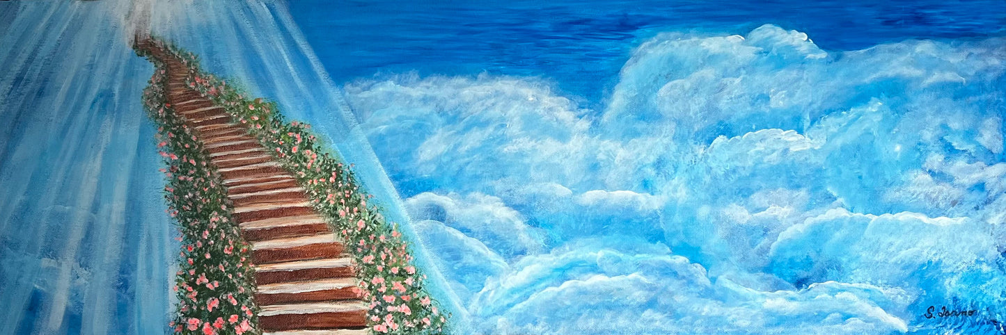 Original “Stairway to Heaven” Acrylic Painting