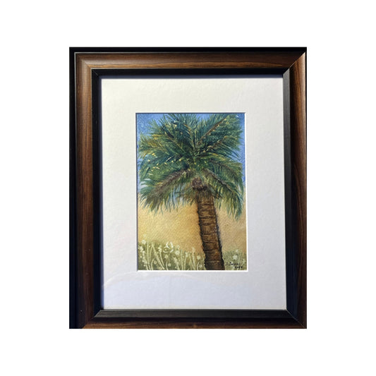 Original Watercolor Painting Titled “Palm Tree”