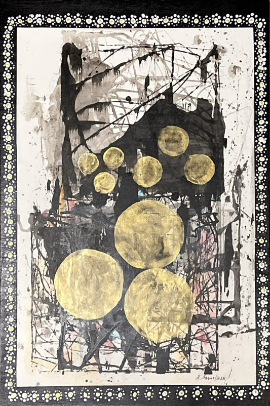 Original Mixed Media Titled Harmony in Choas