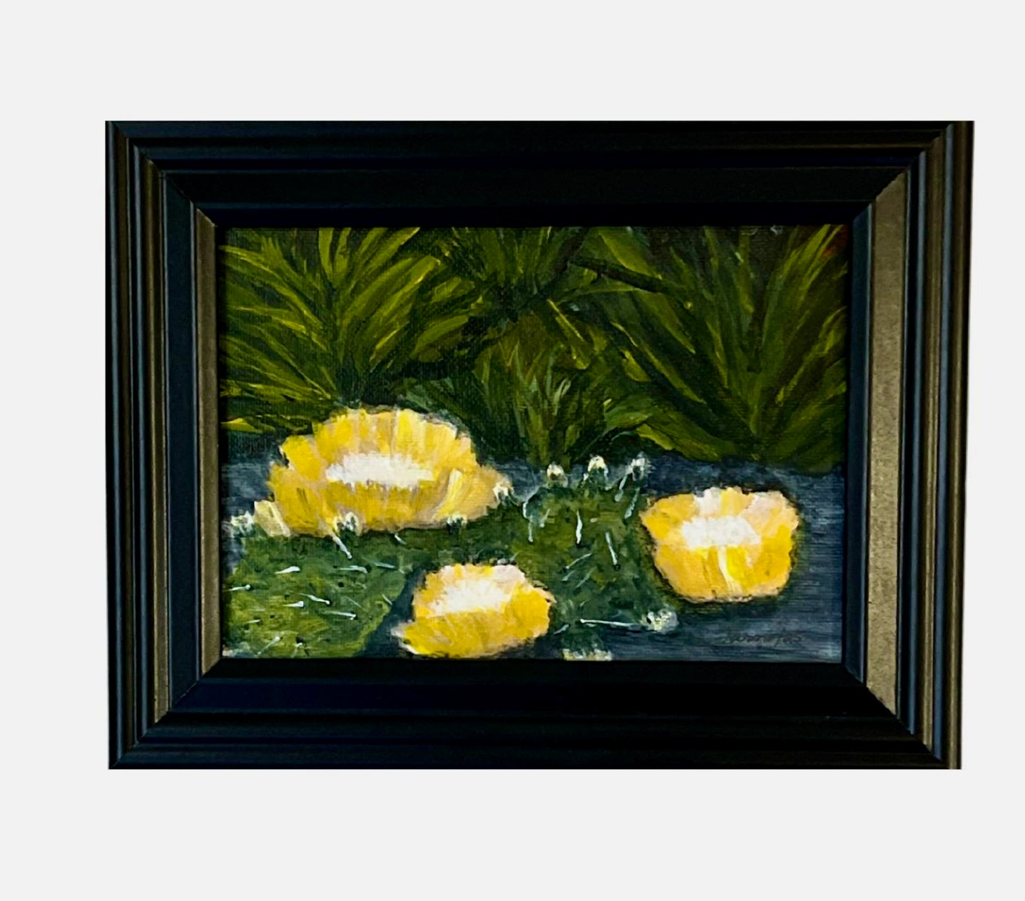 Original Cactus Painting Inspired by Caprock Canyon State Park in Texas