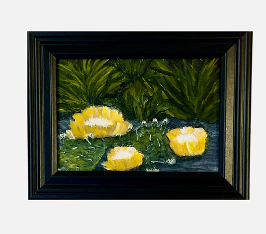 Original Cactus Painting Inspired by Caprock Canyon State Park in Texas