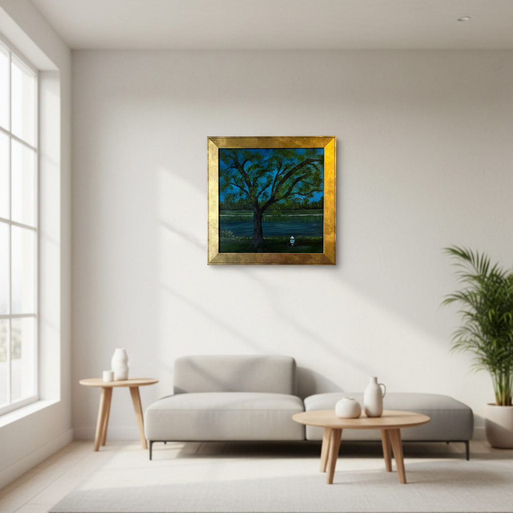 You will be generating high-quality product photos for an online stores product page. The product images should closely match the original products.
      Here is the prompt (IMPORTANT!): """A cinematic lifestyle setting featuring the 'Serenity' landscape 